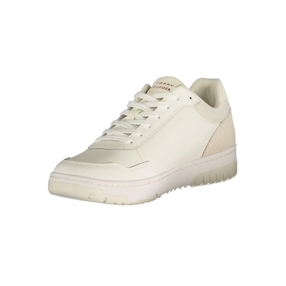 Bianco Polyurethane Men Sneaker