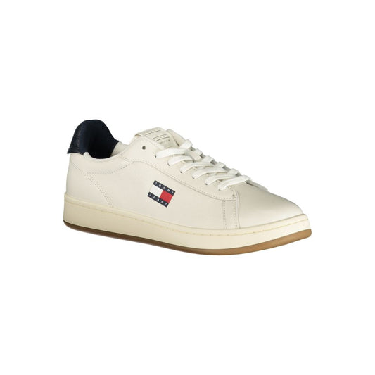 Bianco Polyurethane Uomo Sneaker