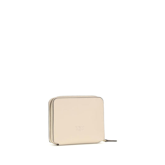 Beige Calf Leather Bos Taurus Wallet