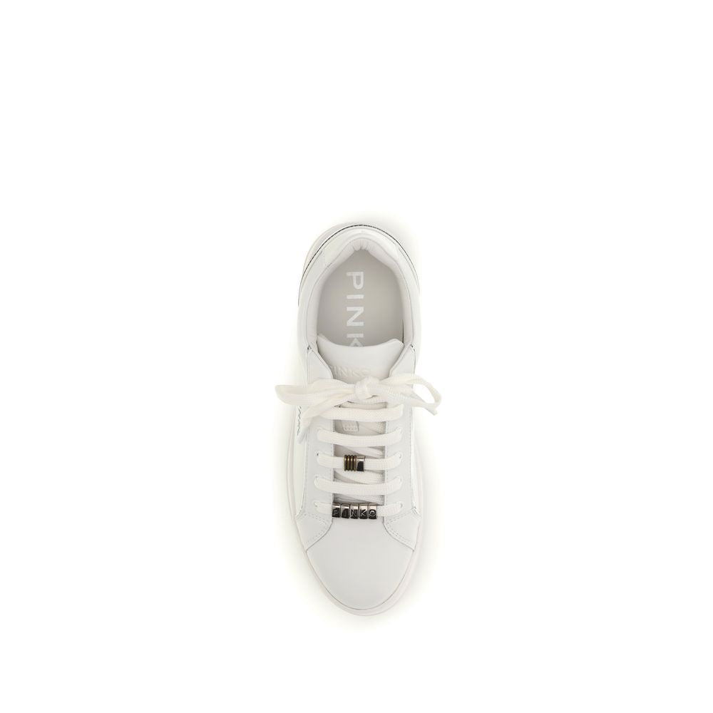 White Calf Leather Bos Taurus Low Top Sneakers