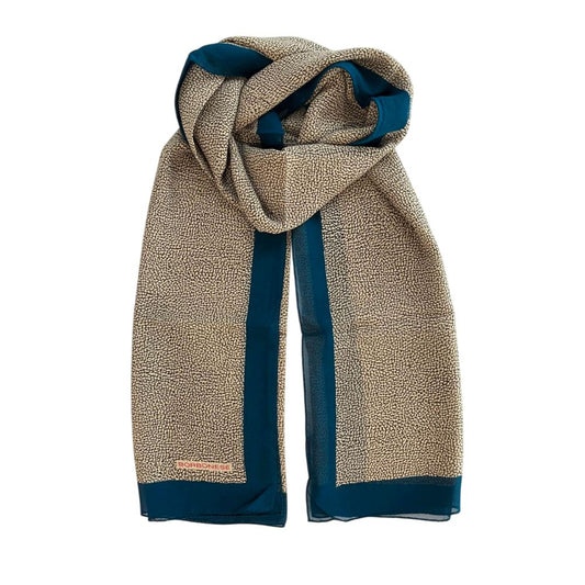 Blue Silk Women Scarf