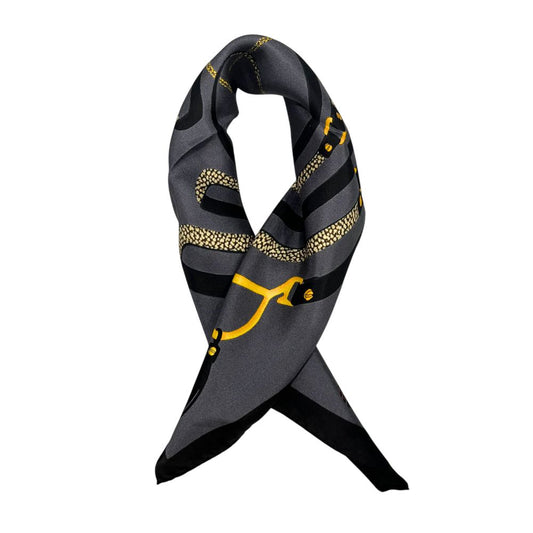 Black Silk Women Scarf