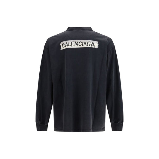 Black Cotton Sweatshirt