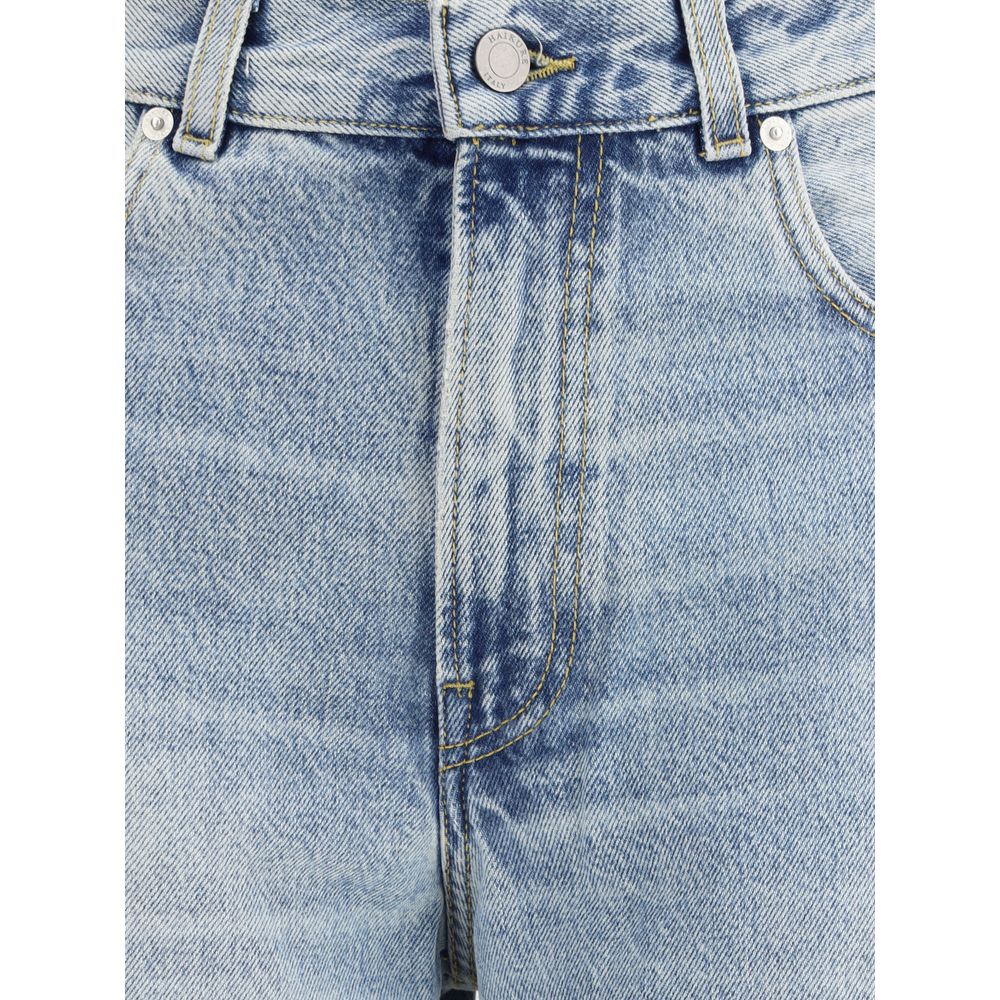 Blue Cotton Relaxed Fit Jeans