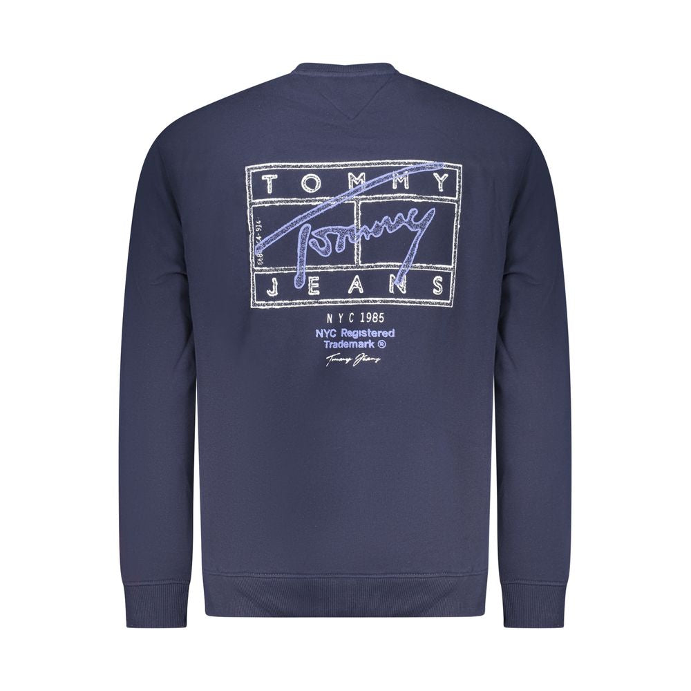 Blue Cotton Men Sweatshirt