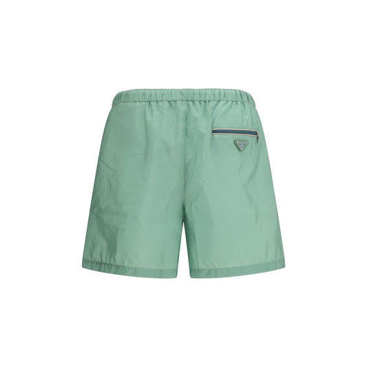 Bicolor Recycled Polyamide Shorts