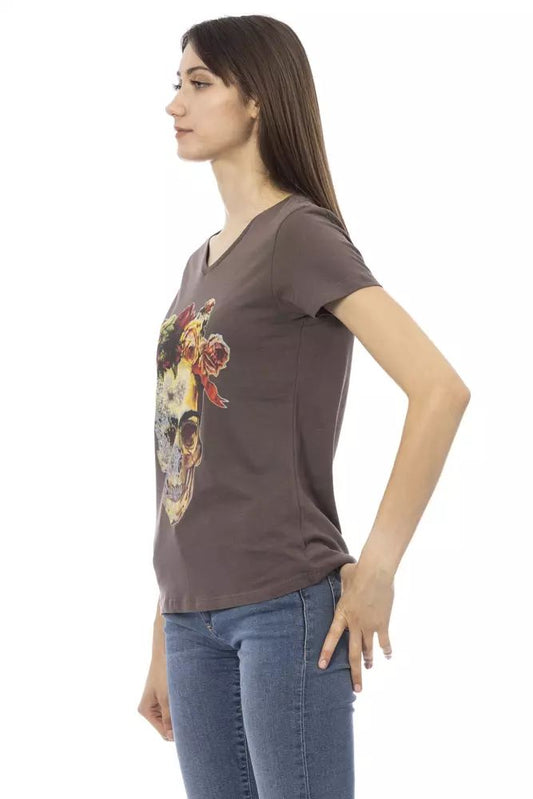 Brown Cotton T-Shirt