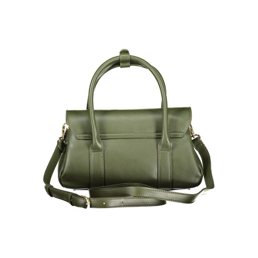 Green Polyurethane Women's Bag