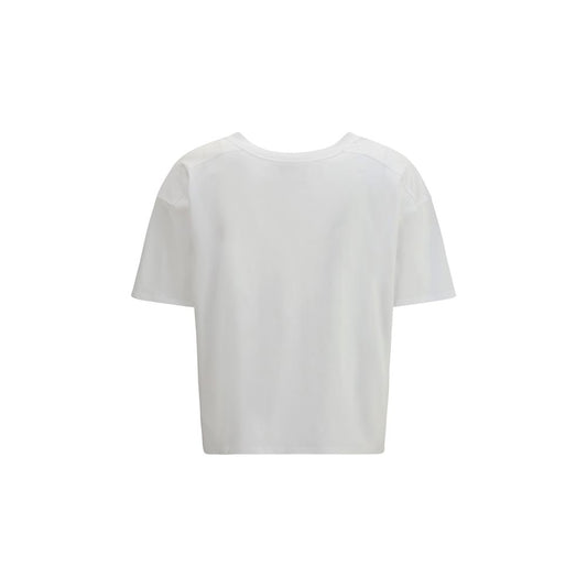 White Cotton Long Sleeve T-Shirt