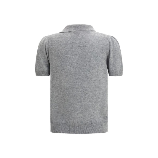 Gray Cashmere Shortsleeve Shirt