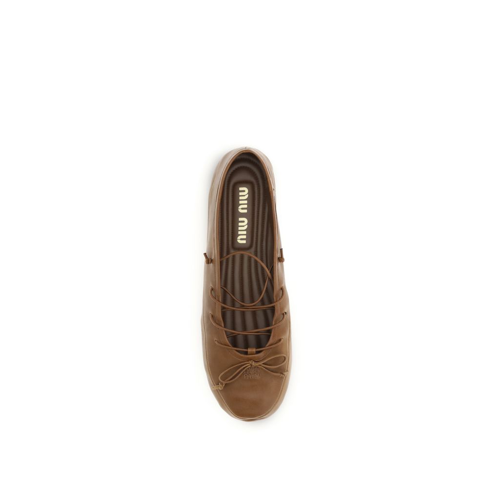 Brown Lamb Ovis Aries Aries Ballet Flats
