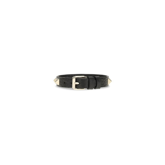 Black Calf Leather Bos Taurus Bracelet