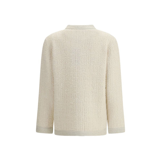 Beige Wool Cardigan
