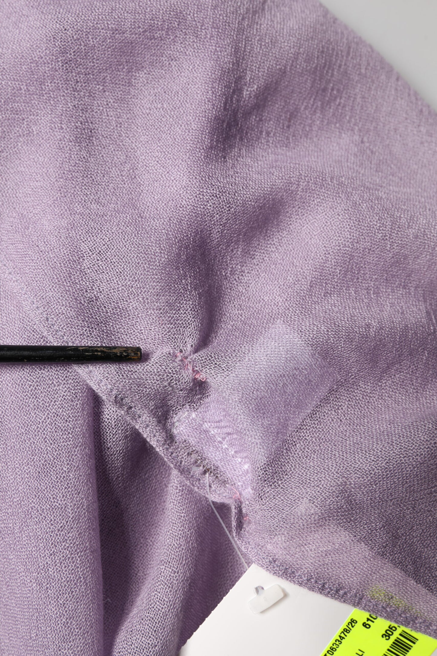 Purple Cashmere Silk Fringe Wrap 200cm x 95cm Scarf