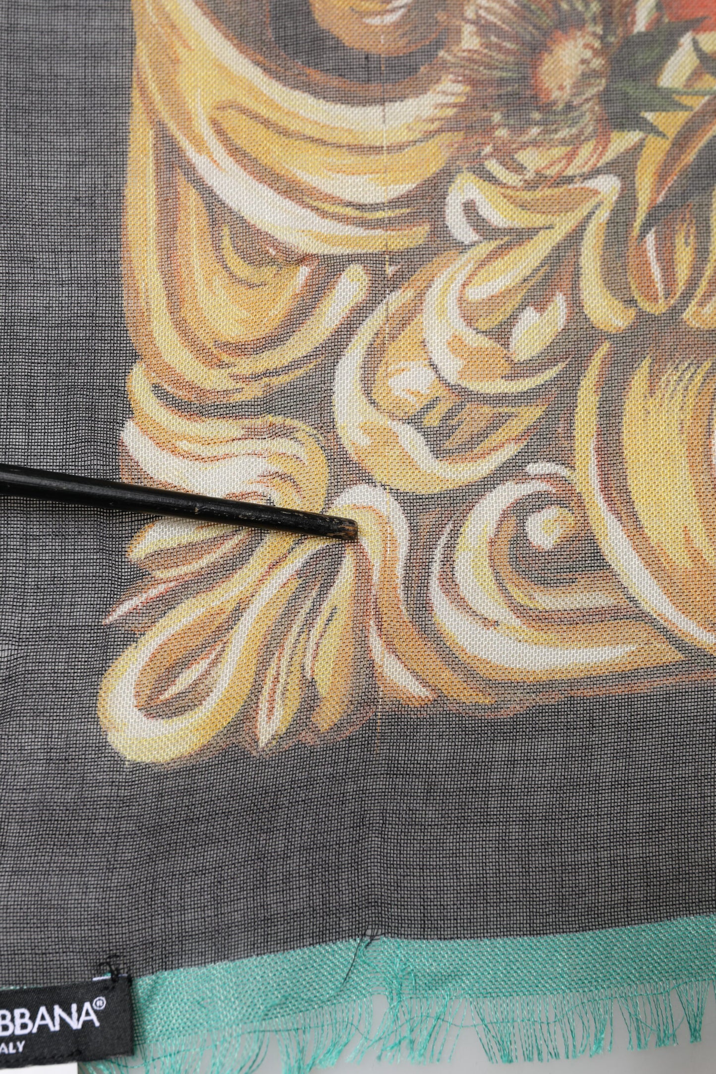 Multicolor Floral Cashmere Square Stole Scarf