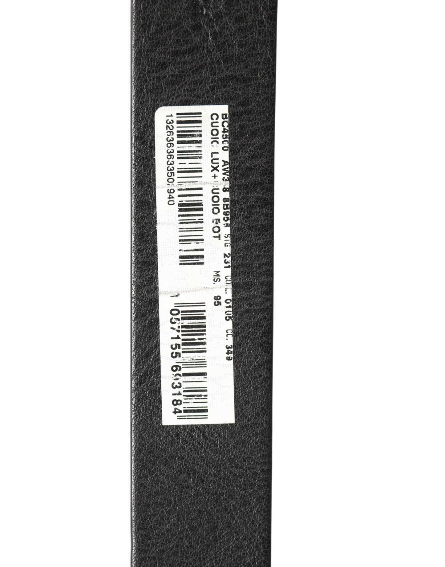 Black Leather Silver Chain Waist Men Belt