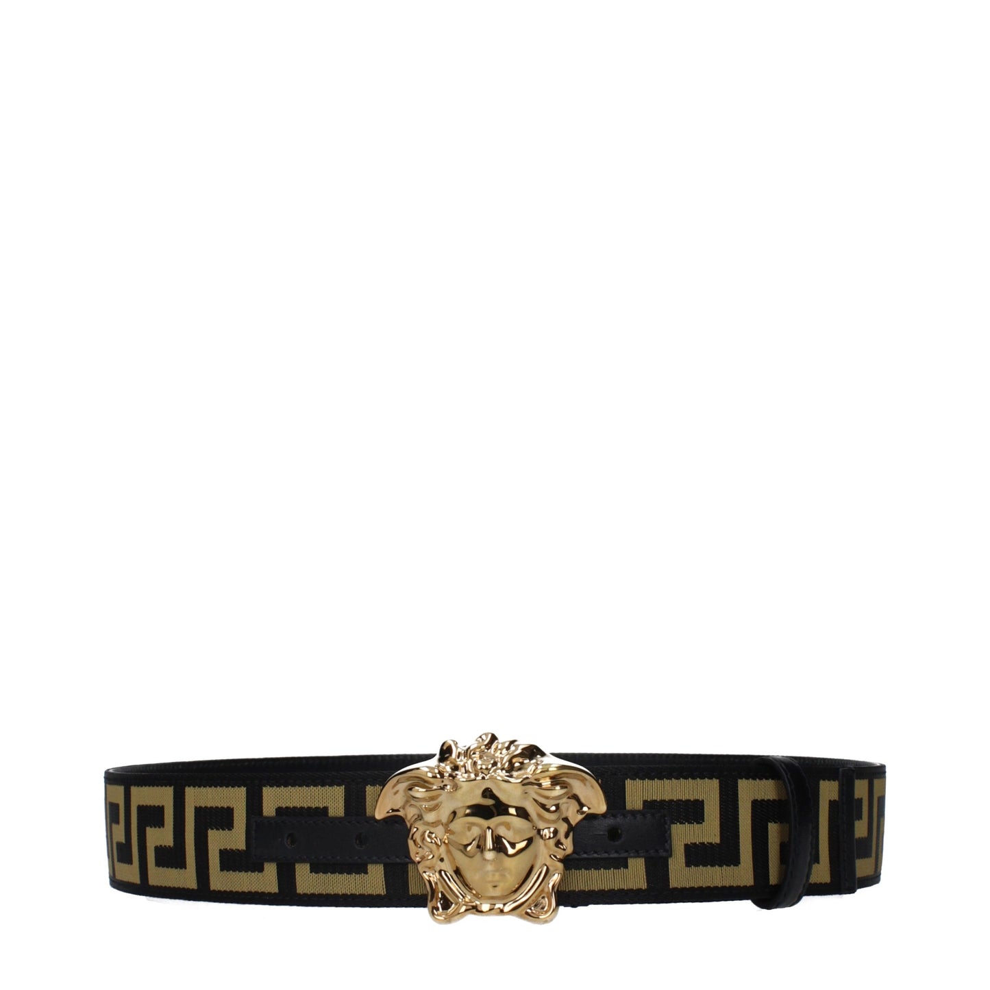 Black Fabric Regular Belt