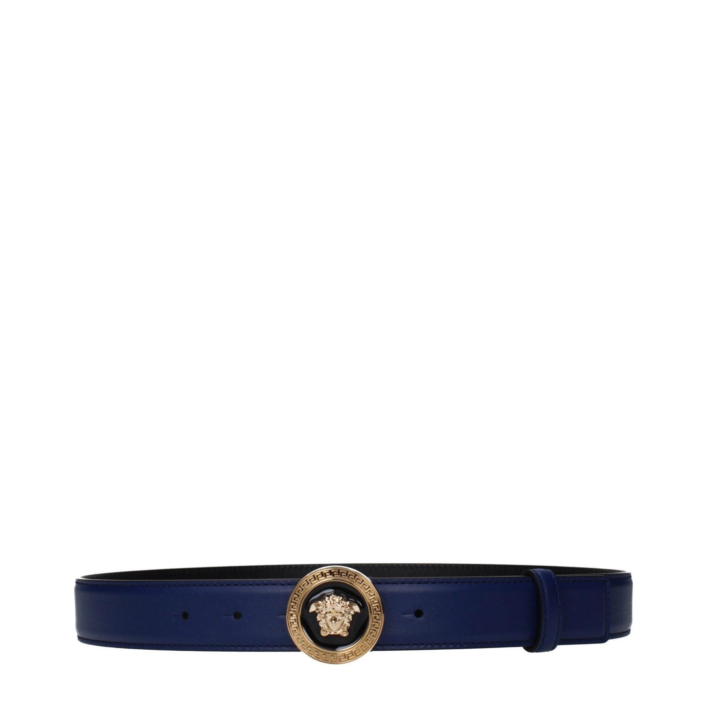 Blue Leather Regular Belt