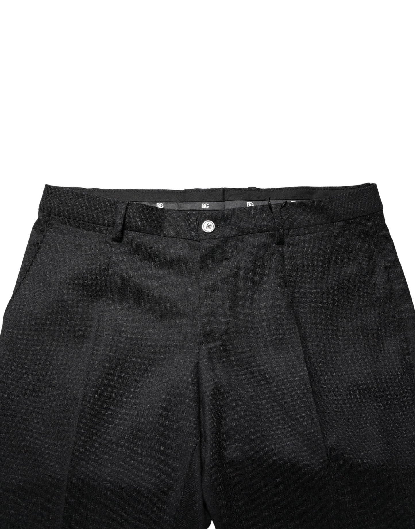 Black Wool Skinny Men Dress Trouser Pants