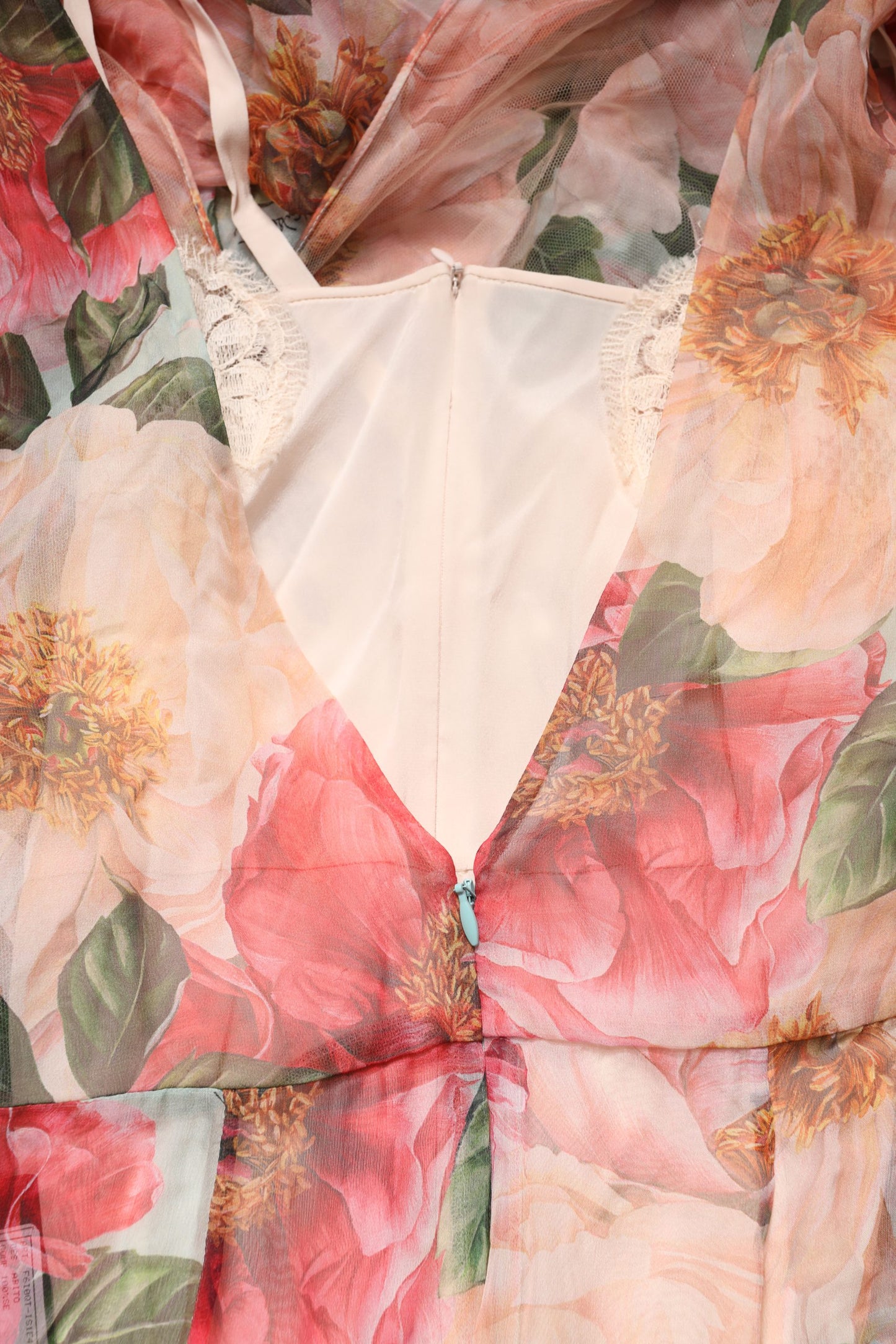 Multicolor Floral Silk Layered Maxi Dress