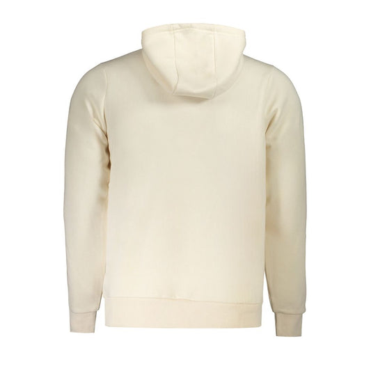 Beige Cotton Men's Sweatshirt Hoodie