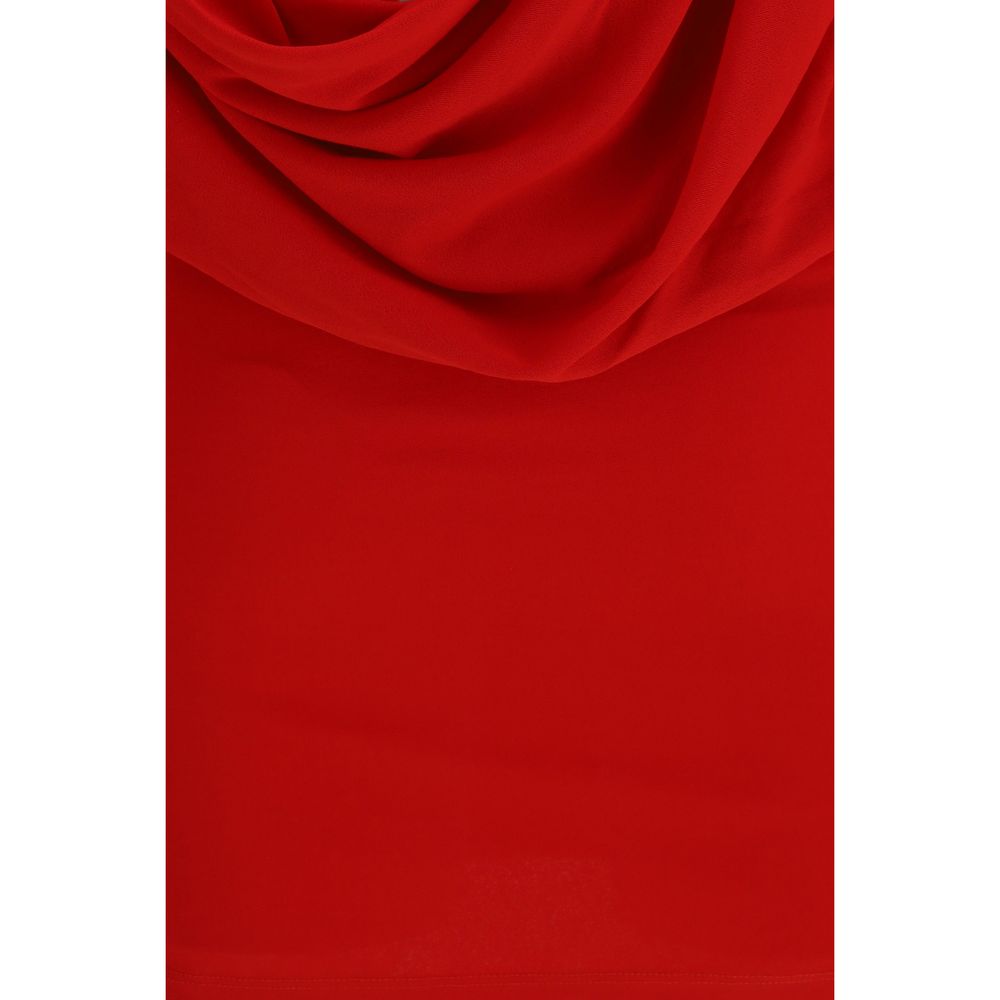 Red Viscose Cocktail Dress