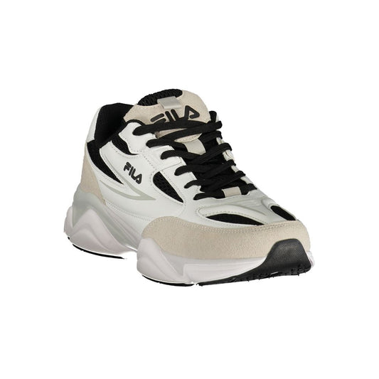 White Polyurethane Men Sneaker