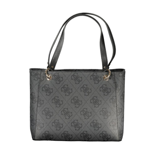 Black Polyurethane Women's Handbag