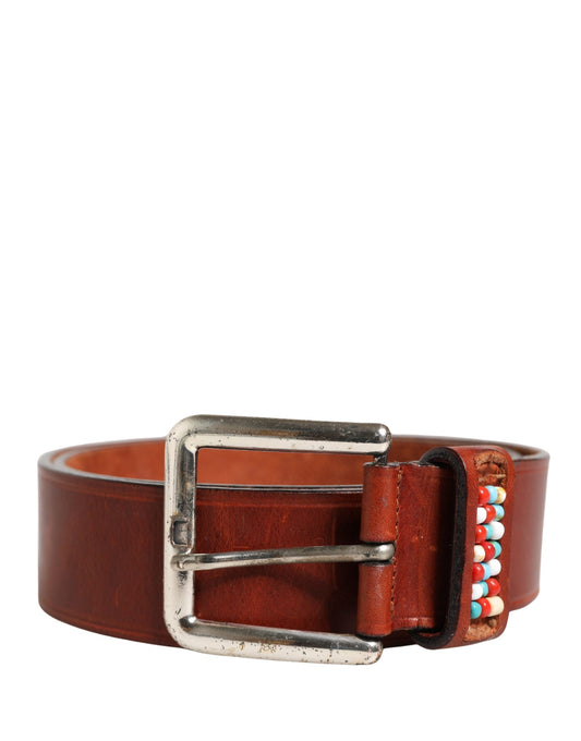 Bordeaux Wide Leather Waist Gold Silver Buckle Belt
