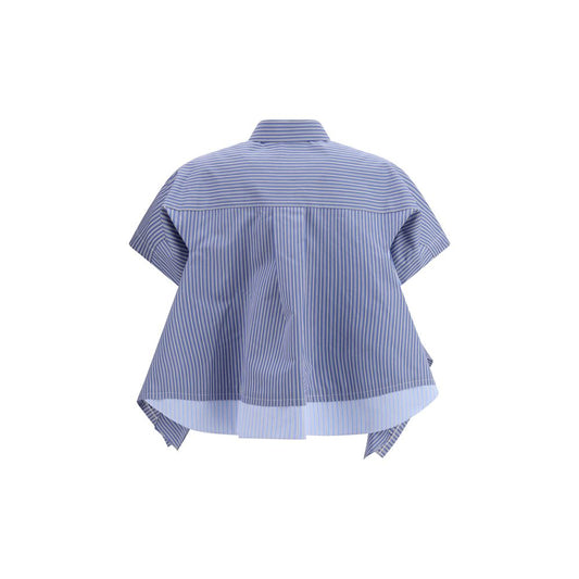 Blue Cotton Shortsleeve Shirt