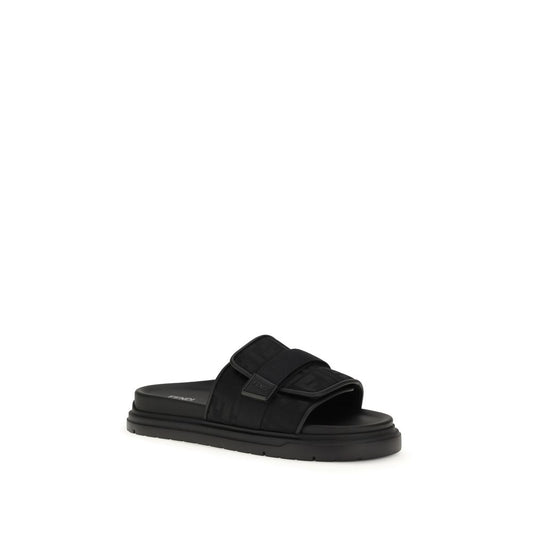 Black Polyamide Sandals