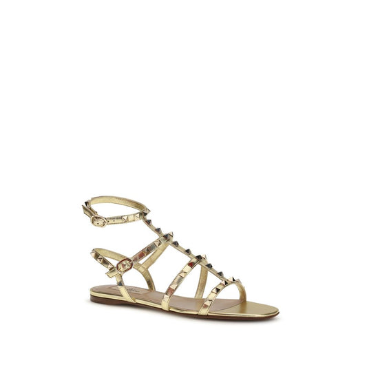 Gold Calf Leather Bos Taurus Sandals