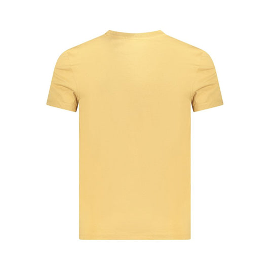 Beige Cotton Men T-Shirt