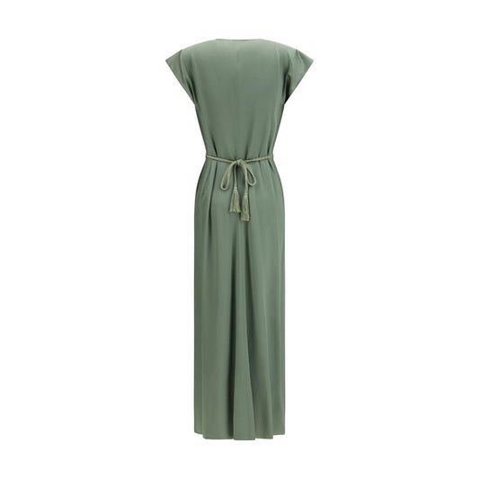 Bicolor Viscose Casual Dress