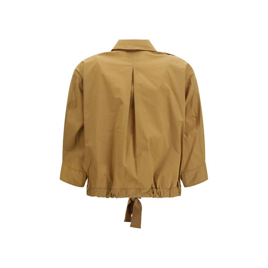 Bicolor Cotton Shortsleeve Shirt