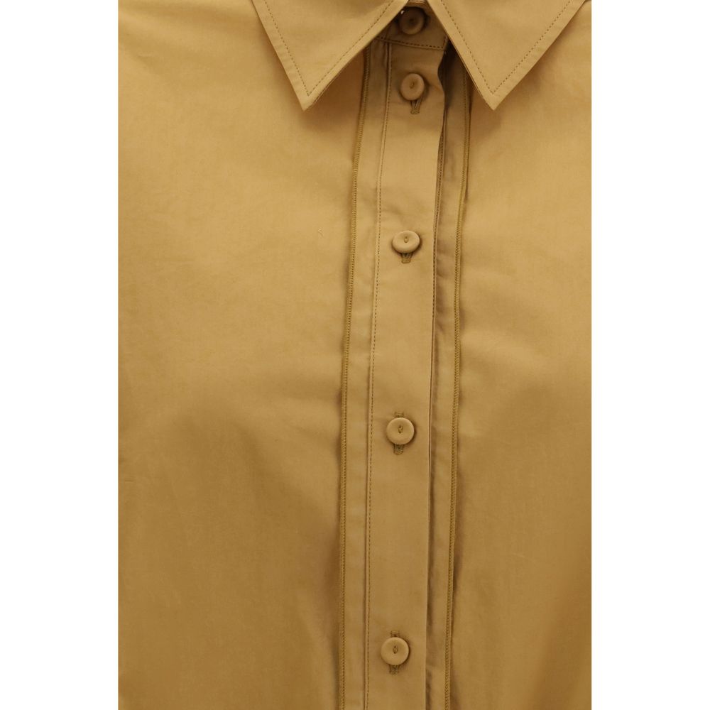 Bicolor Cotton Shortsleeve Shirt