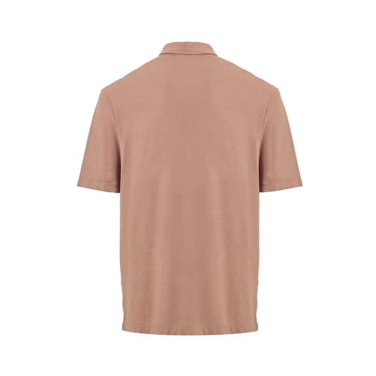 Brown Cotton Polo Shirt
