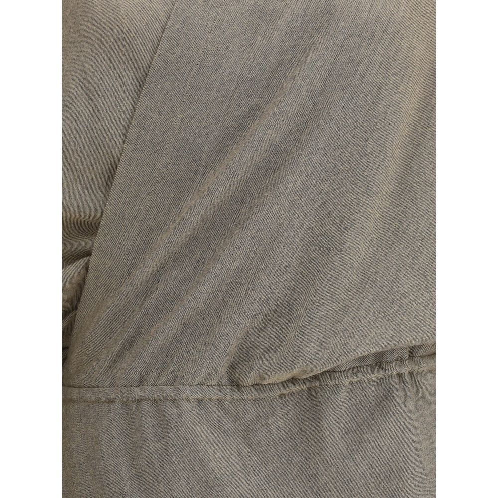 Beige Fleece Wool Casual Dress