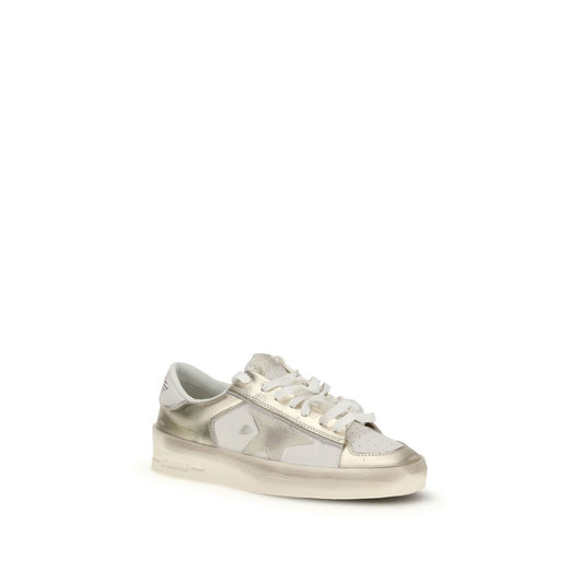 Gold Calf Leather Bos Taurus Low Top Sneakers