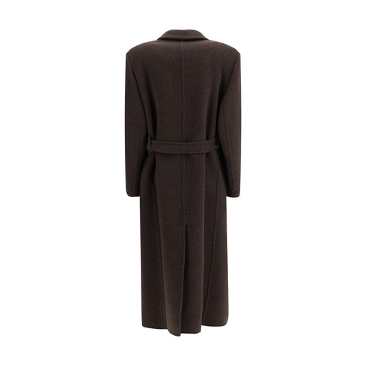 Brown Fleece Wool Coat