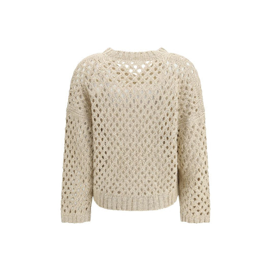 Beige Silk Sweater