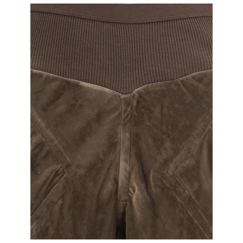 Brown Viscose Casual Pants