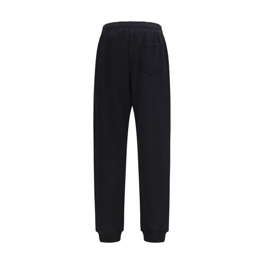 Black Cotton Casual Pants