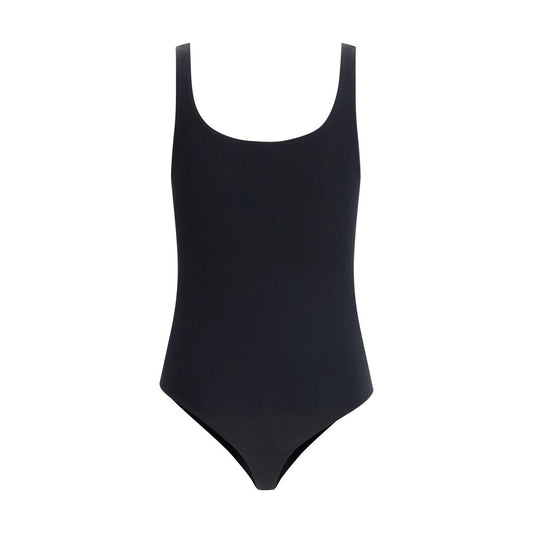 Black Cotton Bodysuit