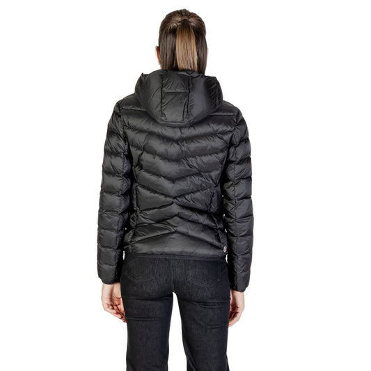 Black Polyamide Full-Length Jacket