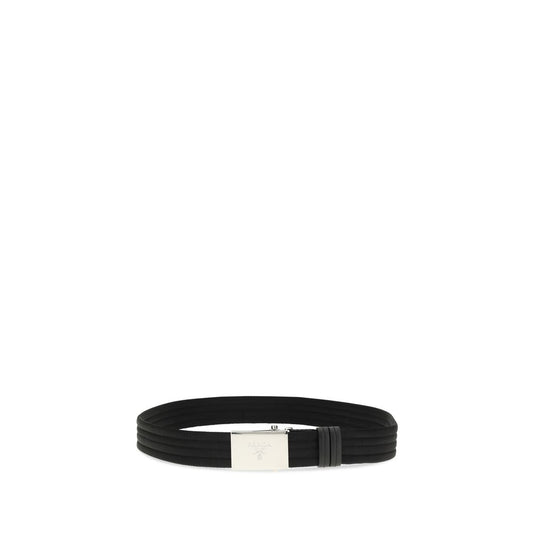 Black Polyester Thin Belt