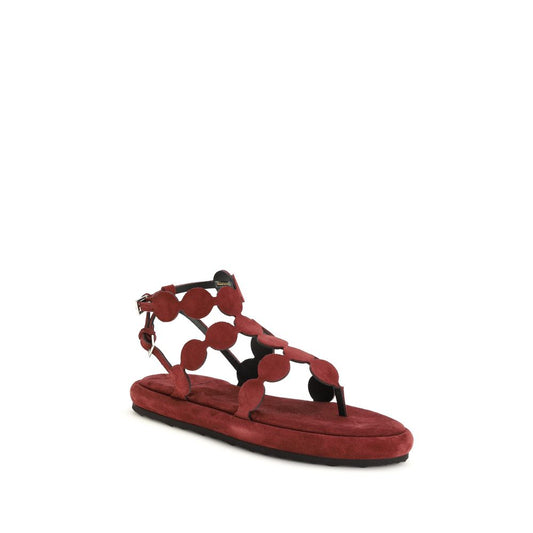Brown Calf Leather Bos Taurus Platform Sandals
