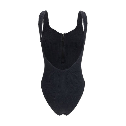 Black Polyamide One-Piece Swimsuit