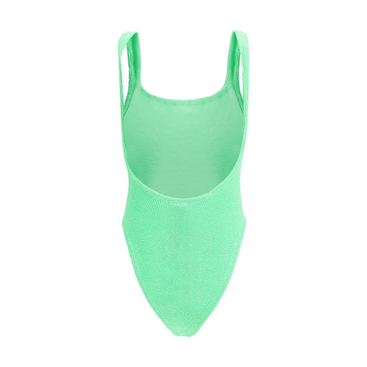 Bicolor Polyester One-Piece Swimsuit