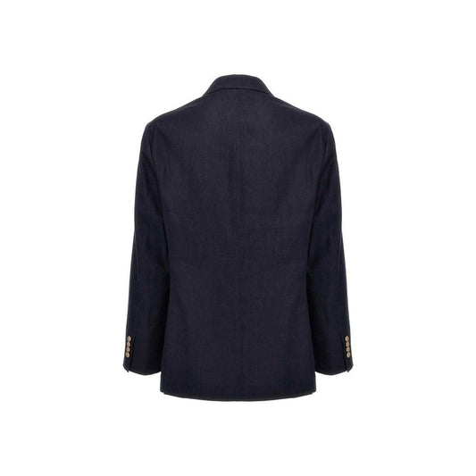 Blue Linen Blazer